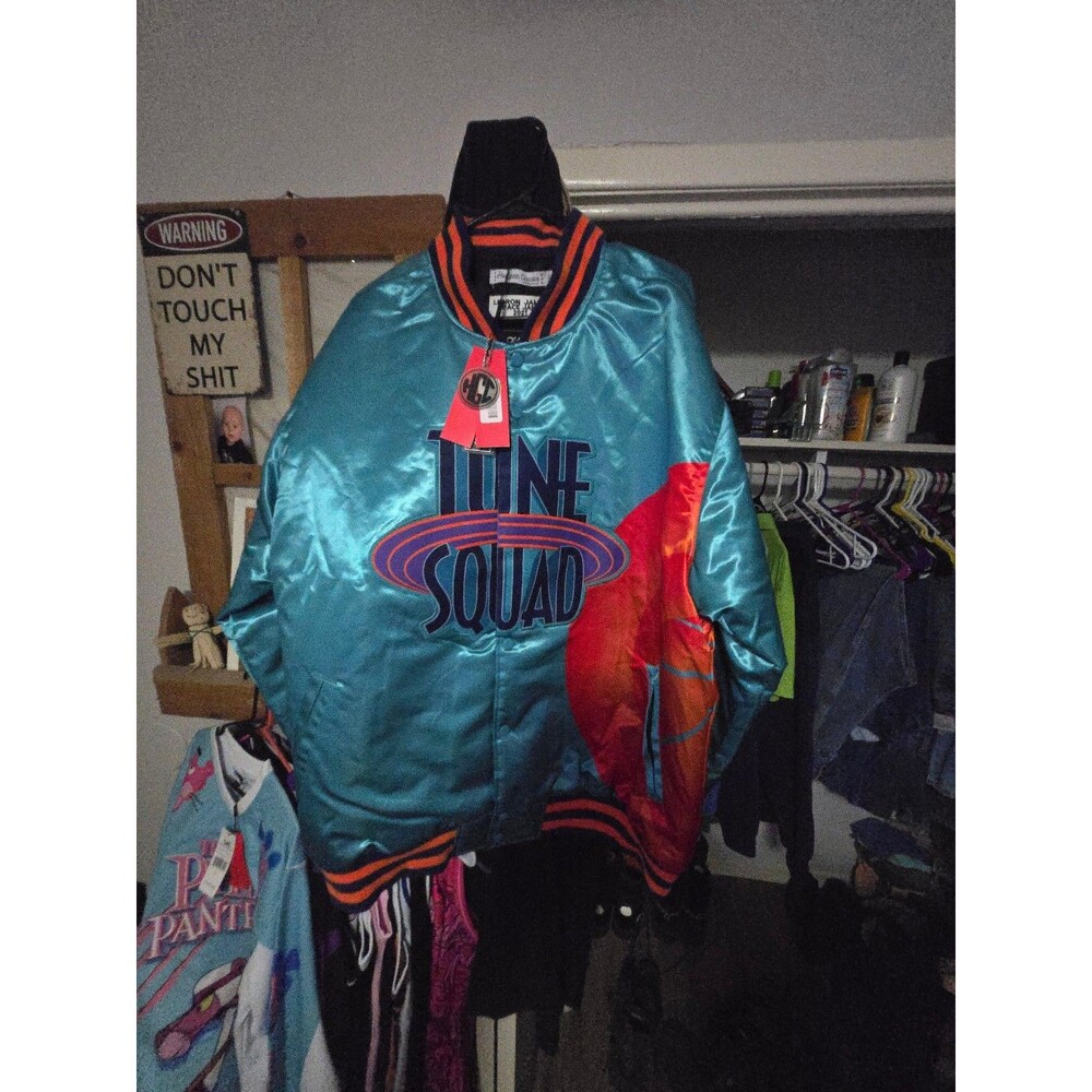 Headgear Classics Tune Squad Satin Bomber Jacket*Lebron James*Space Jam 2* 4XL